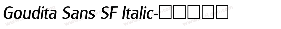 Goudita Sans SF Italic字体转换
